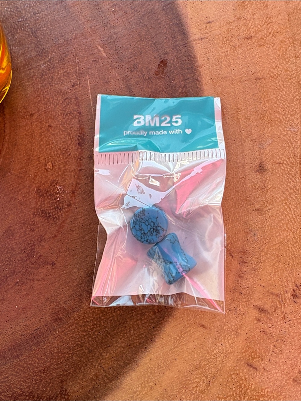 Turquoise Stone Ear Plug Set - Blue Earrings size 00 Accessories
